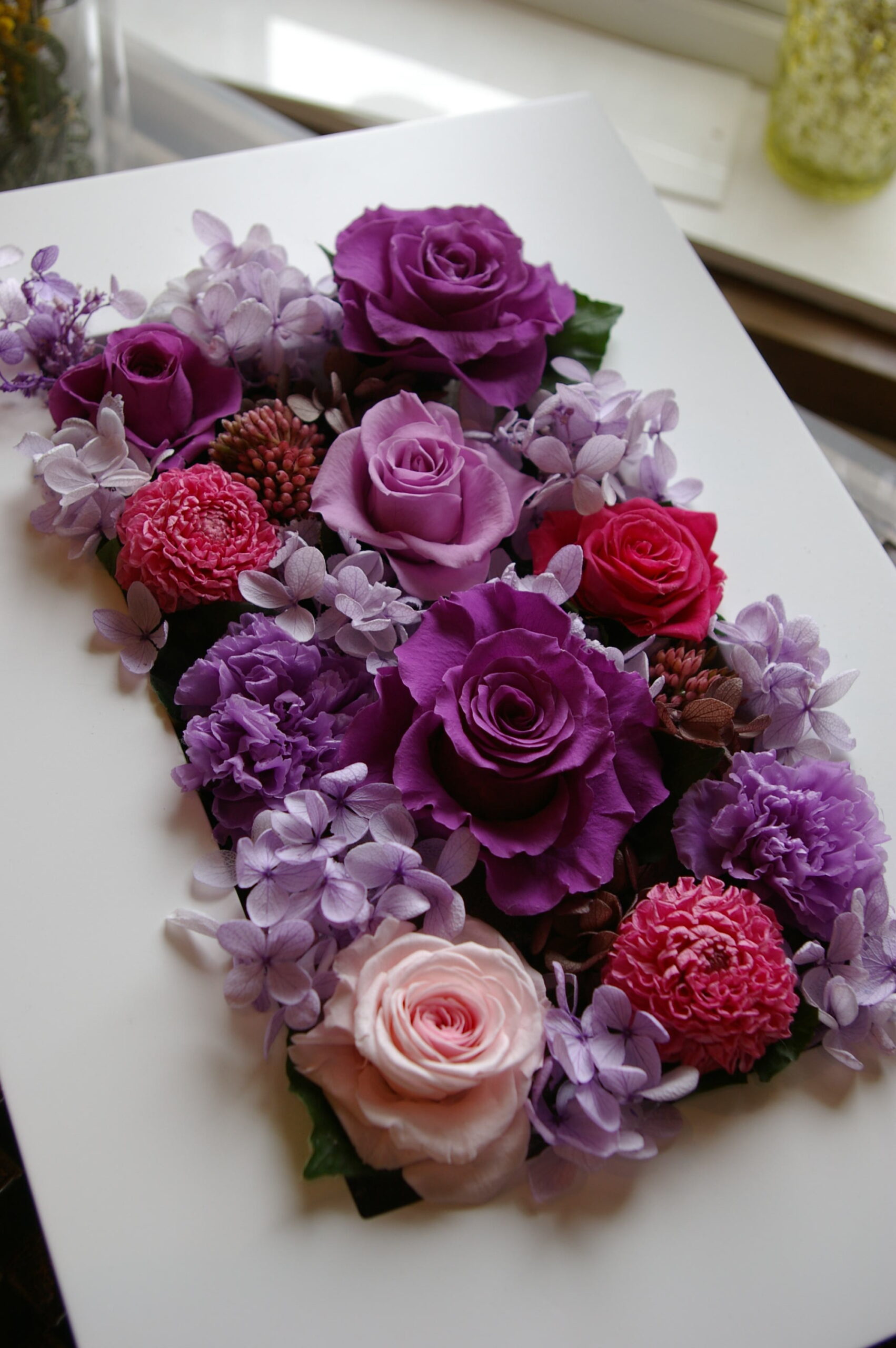 Preserved Flowers 函館 花屋 マイティーダックスフラワーズ アヒルのマークが目印です